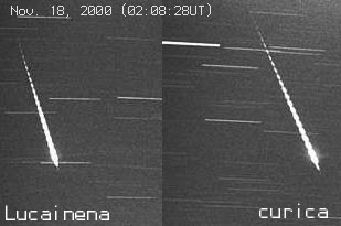 Same meteor from two viewpoints